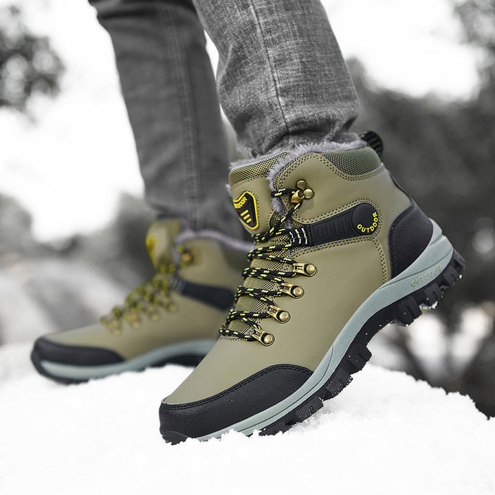 Winter Snow Boots Men Warm Plush Ankle