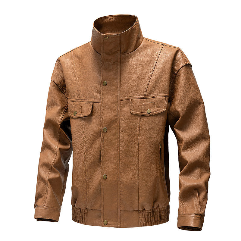 Thickened Casual Leather Jacket