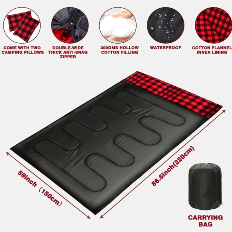 Outdoor Camping Flannel Sleeping Bag
