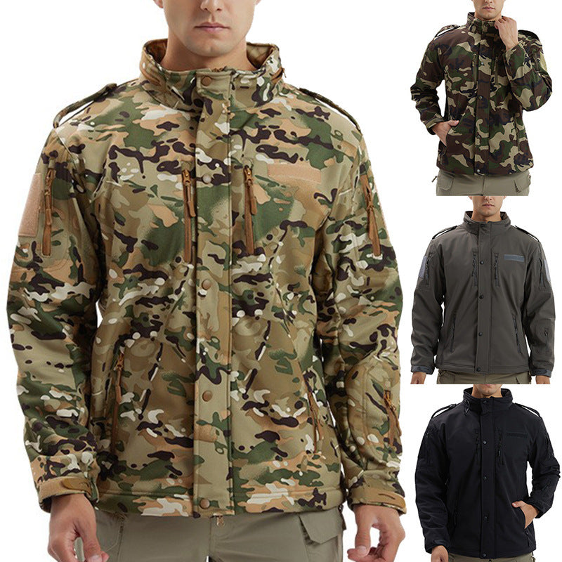 Camouflage Waterproof Soft Shell Jacket