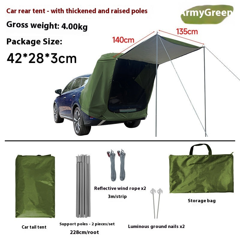 Outdoor Camping Roof Rear Tent