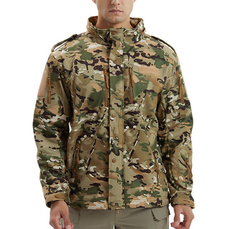 Camouflage Waterproof Soft Shell Jacket