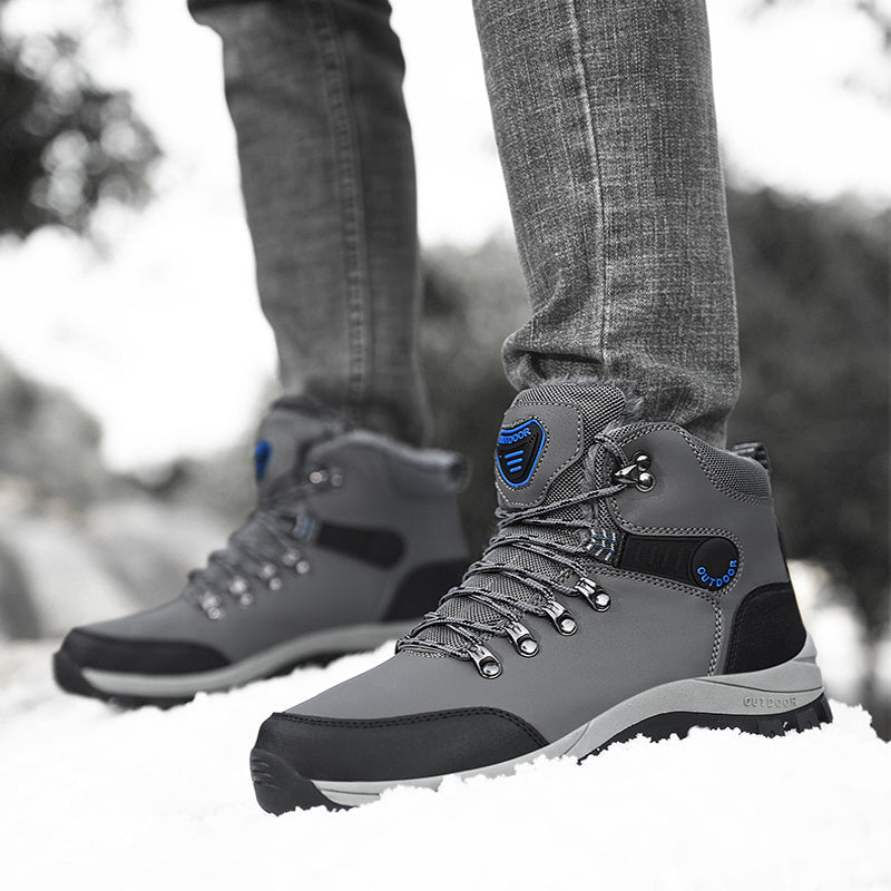 Winter Snow Boots Men Warm Plush Ankle