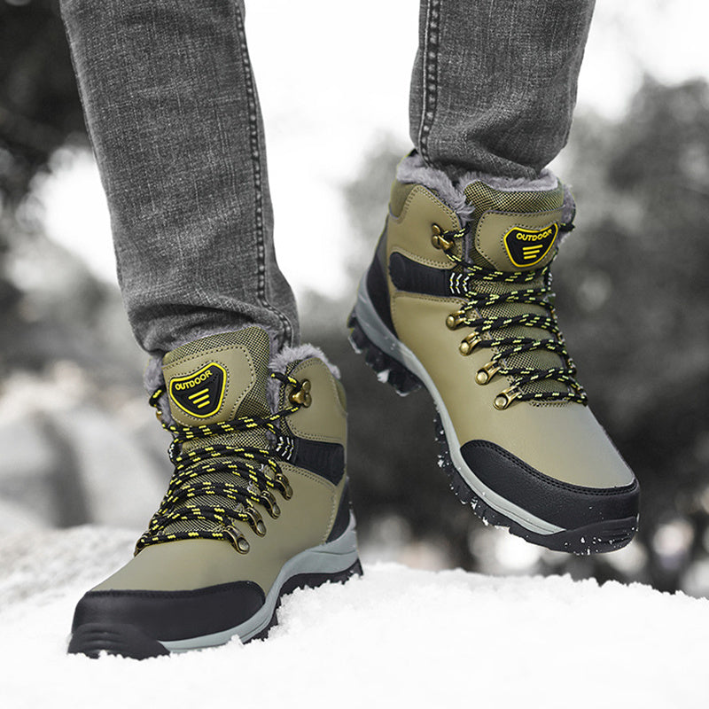 Winter Snow Boots Men Warm Plush Ankle
