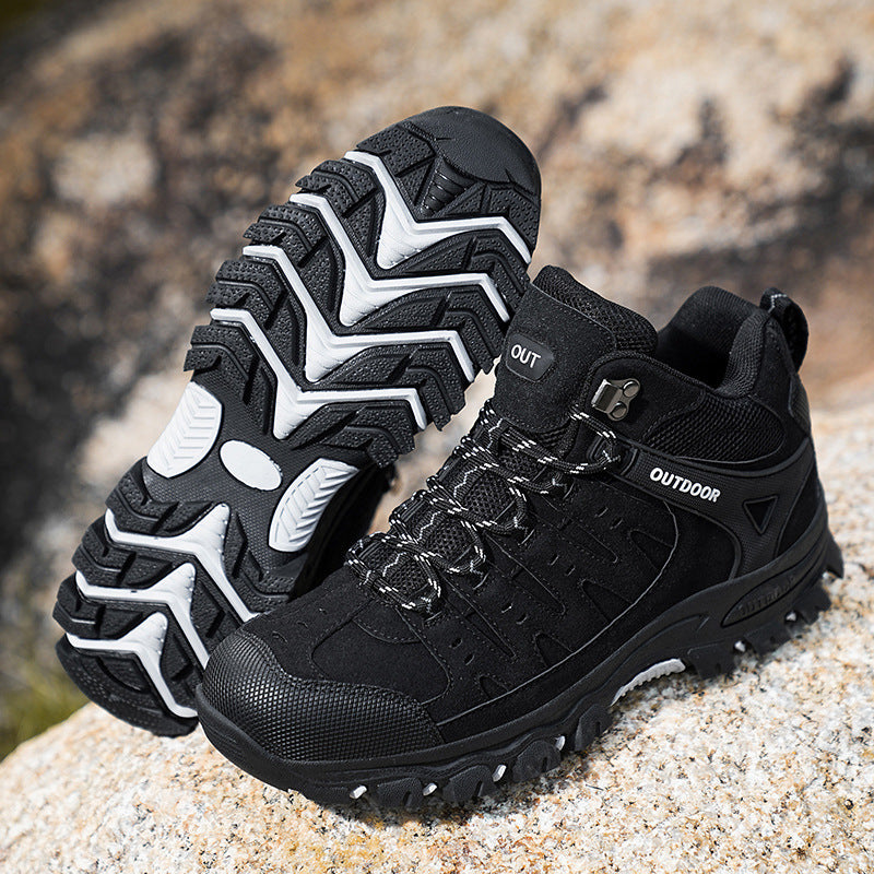 Plus Size Hiking Shoes Men's High-top Hiking