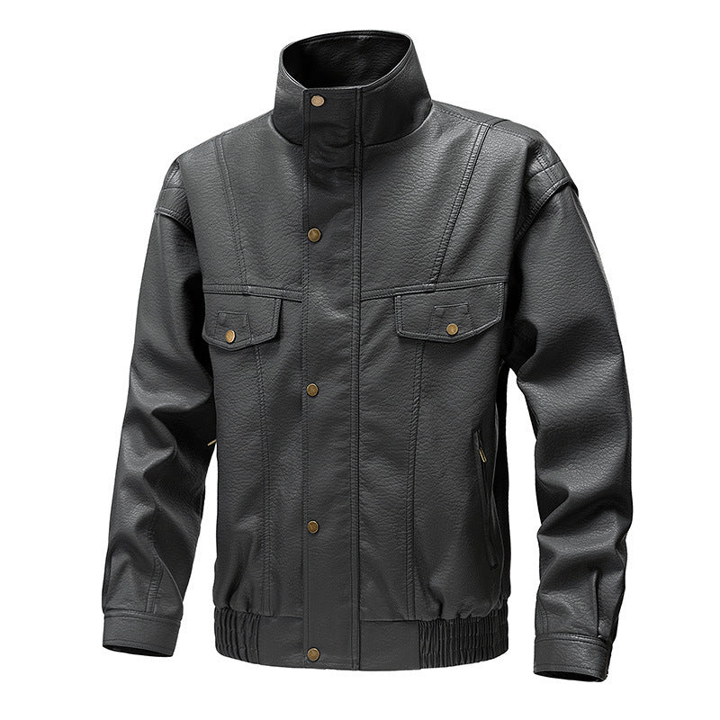 Thickened Casual Leather Jacket