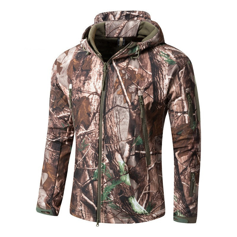 Large Size Soft Shell Fleece Outdoor Jacket