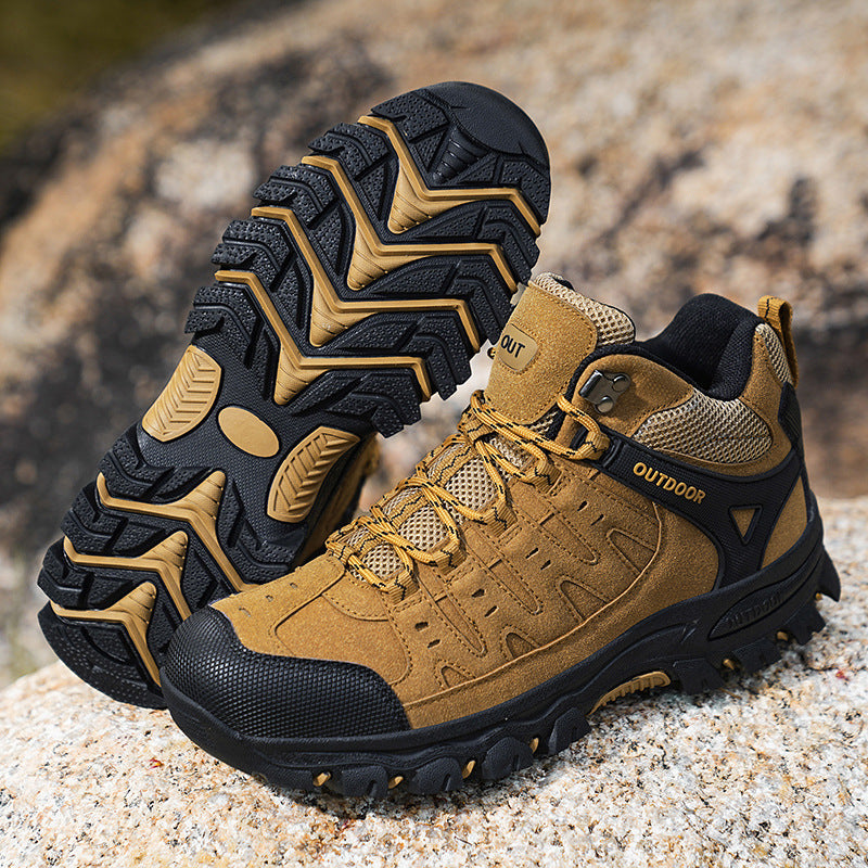 Plus Size Hiking Shoes Men's High-top Hiking