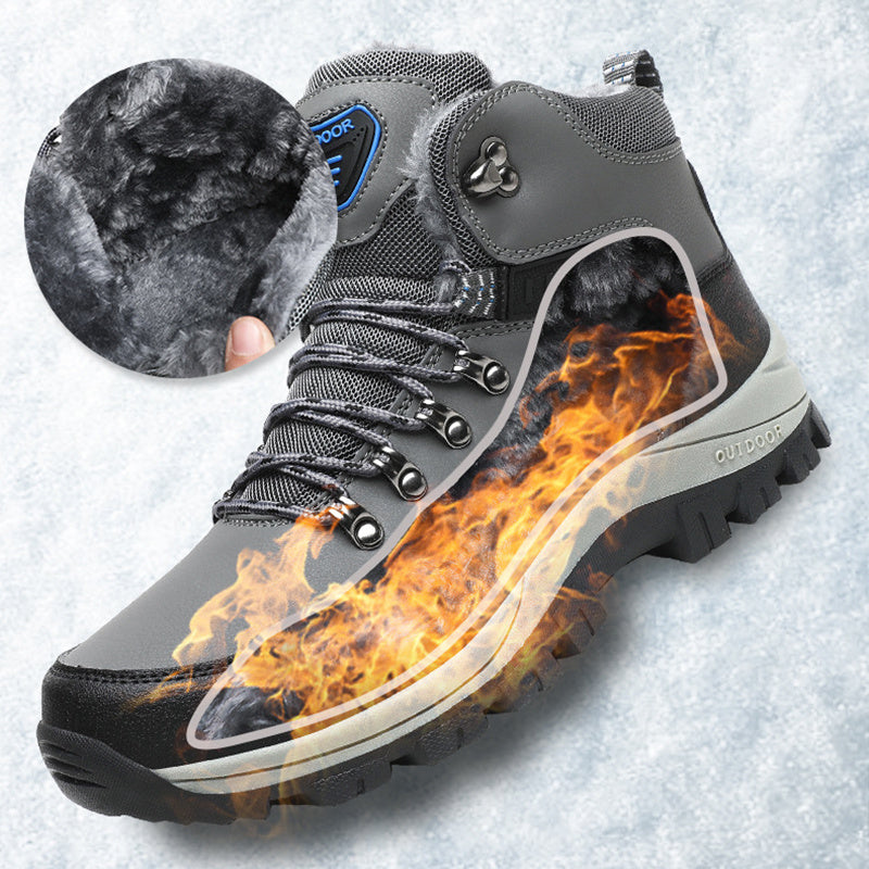 Winter Snow Boots Men Warm Plush Ankle