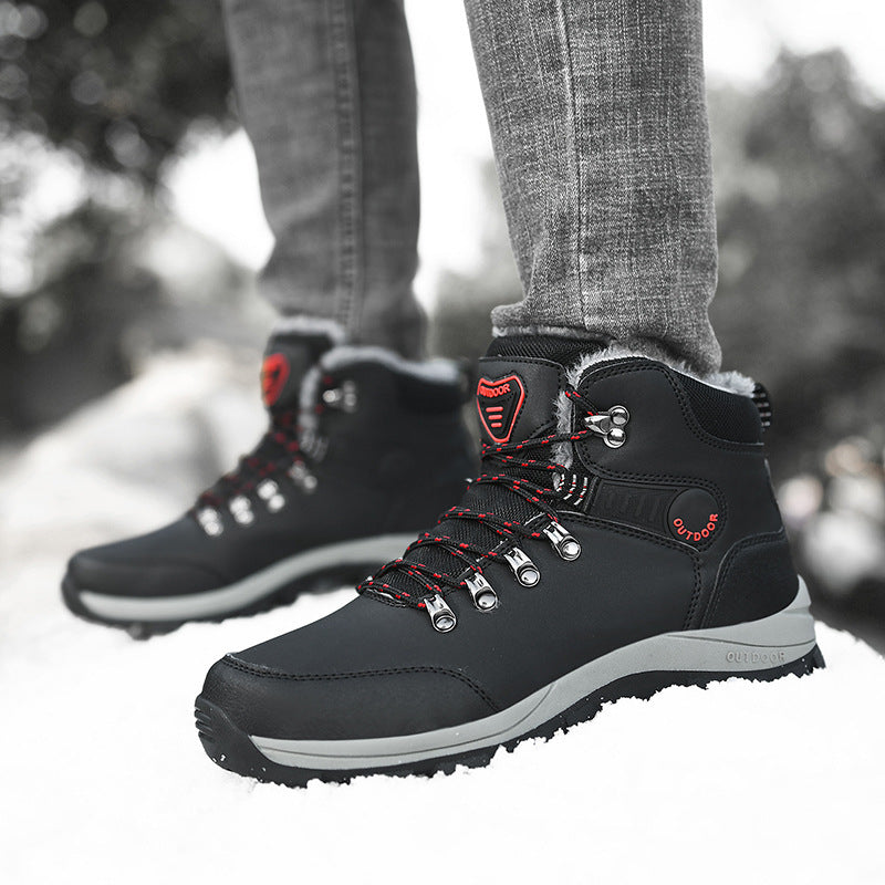 Winter Snow Boots Men Warm Plush Ankle