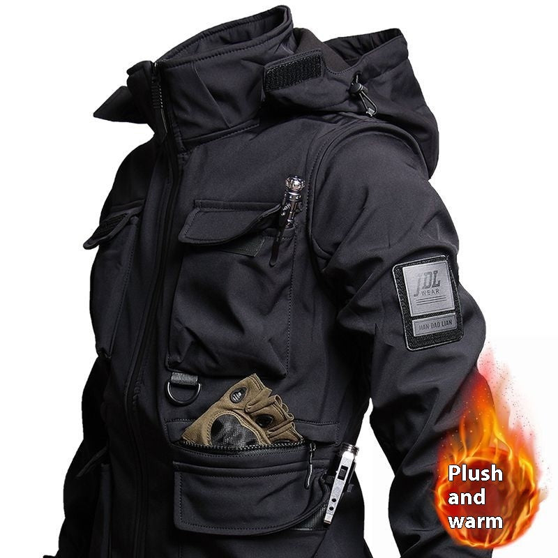 Jacket Men's Winter Fleece-lined