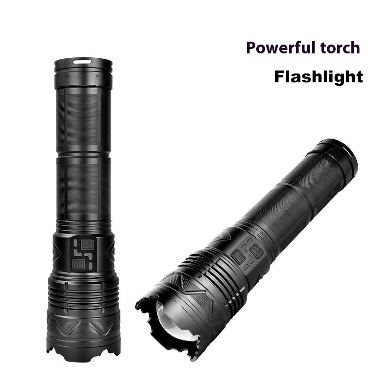 Outdoor Zoom Strong Light Flashlight