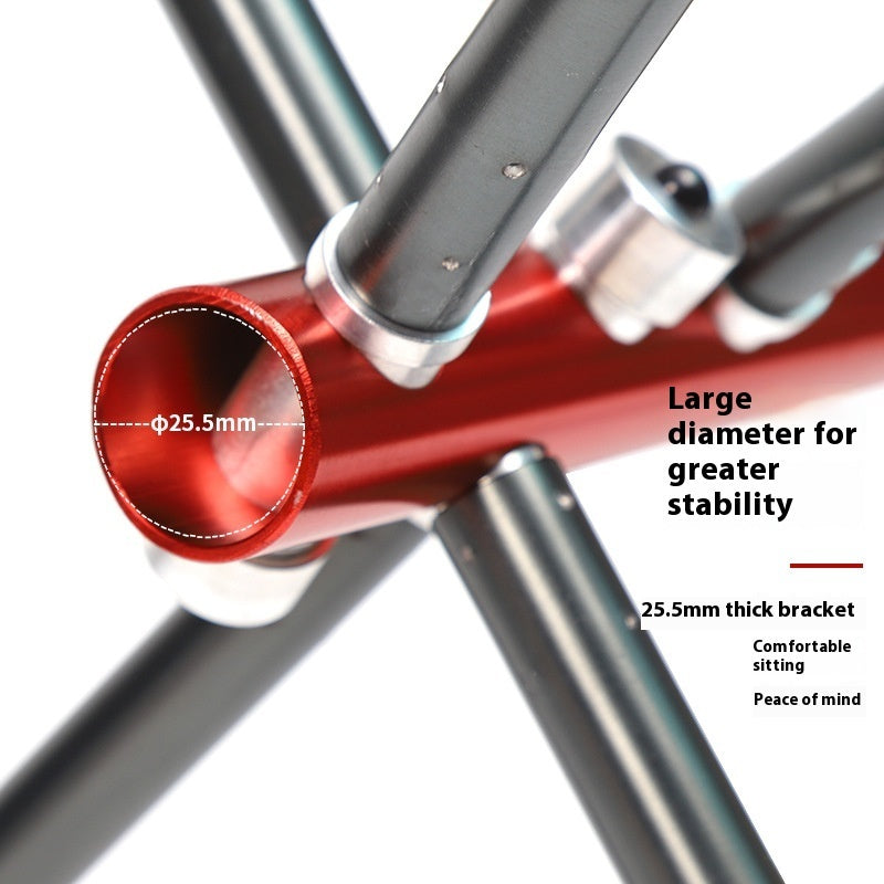 High Strap Armrest Folding Chair