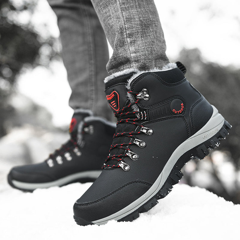 Winter Snow Boots Men Warm Plush Ankle
