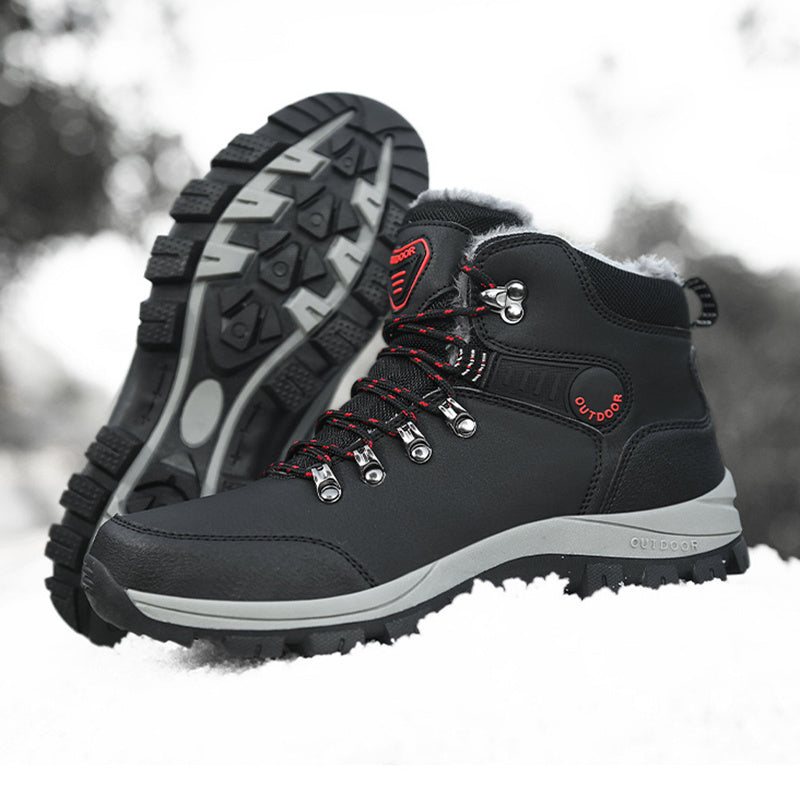 Winter Snow Boots Men Warm Plush Ankle