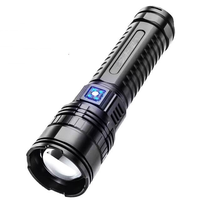 White Laser Flashlight Super Bright Zoom