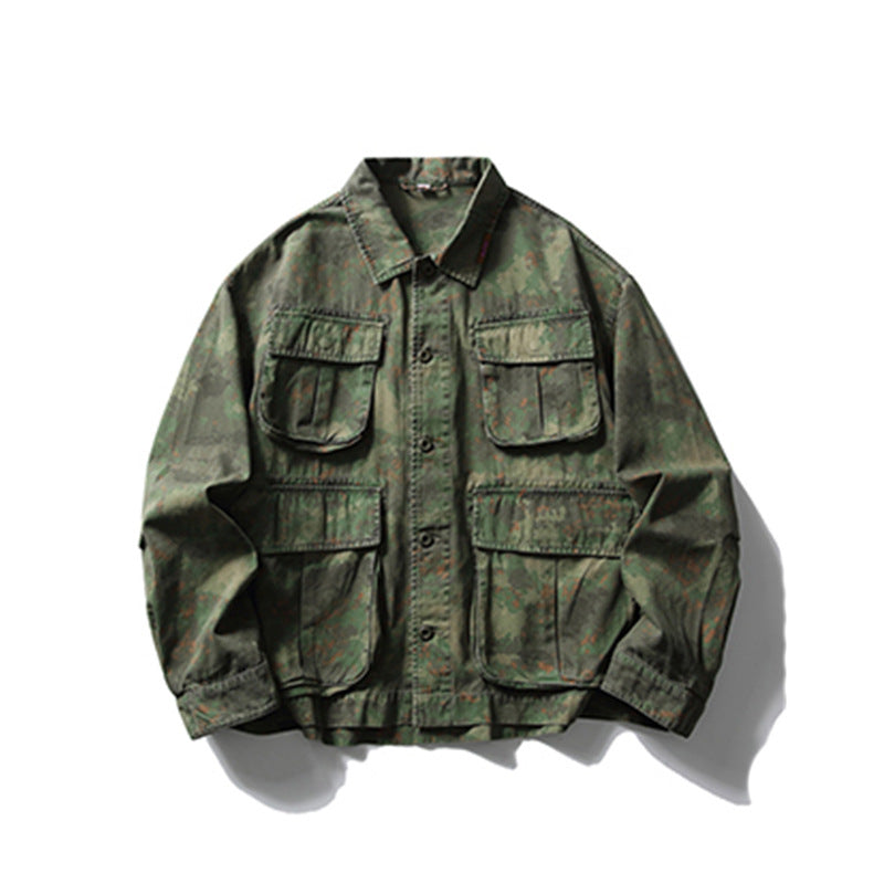 Tie-dye Camouflage Workwear Jacket