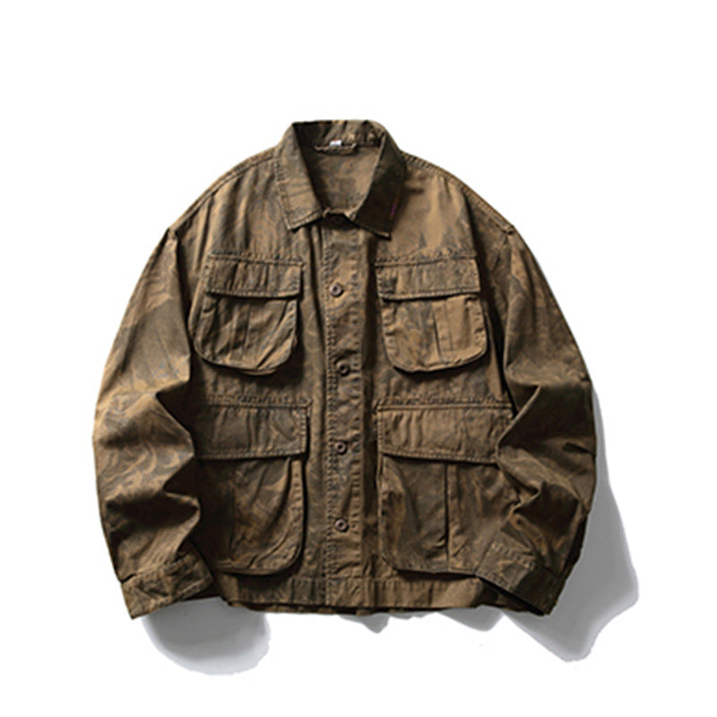 Tie-dye Camouflage Workwear Jacket