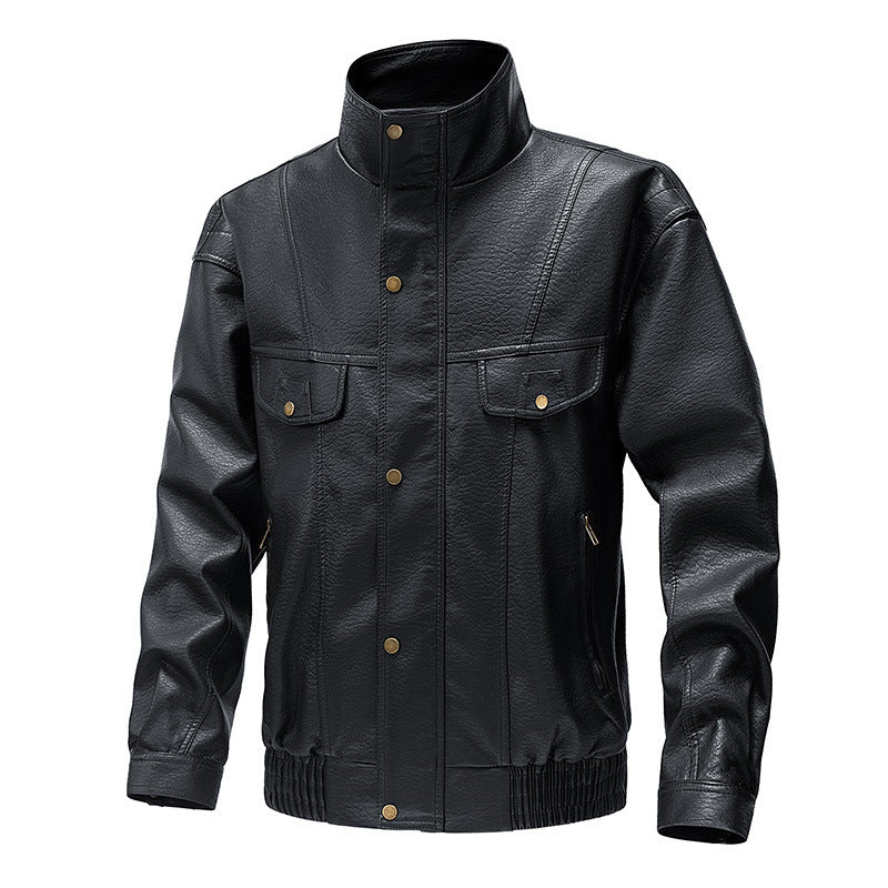 Thickened Casual Leather Jacket
