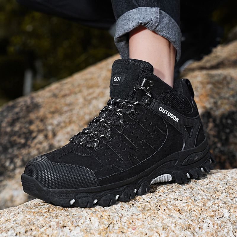 Plus Size Hiking Shoes Men's High-top Hiking