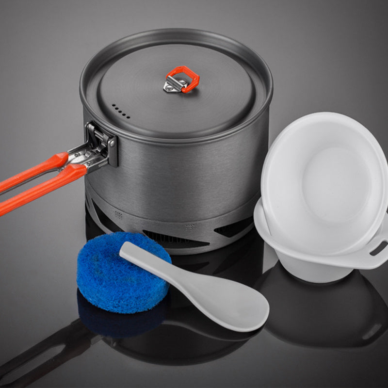 Camping Utensils Dishes Cookware Set For