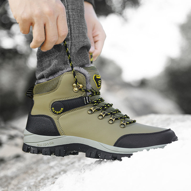 Winter Snow Boots Men Warm Plush Ankle