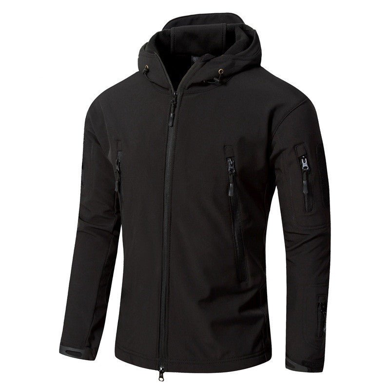 Large Size Soft Shell Fleece Outdoor Jacket