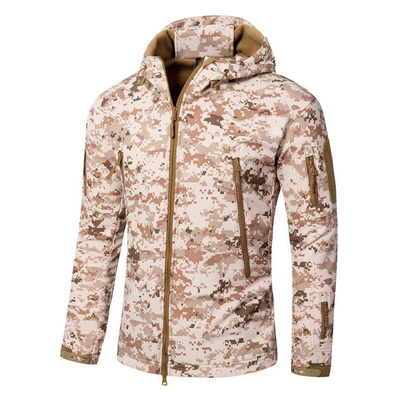 Large Size Soft Shell Fleece Outdoor Jacket