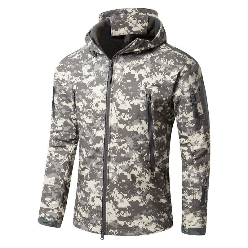 Large Size Soft Shell Fleece Outdoor Jacket