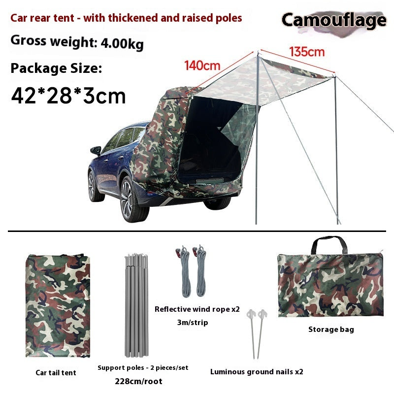 Outdoor Camping Roof Rear Tent