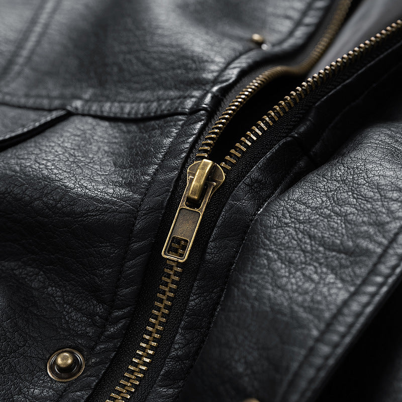 Thickened Casual Leather Jacket